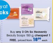 Oh So Heavenly Beauty Soaps-150g Each