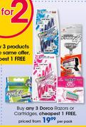 Dorco Razors Or Cartridge-Per Pack