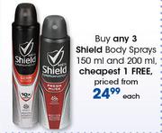 Shield Body Sprays 150 / 200 ml-Each