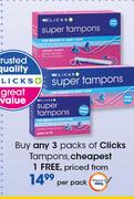 Clicks Tampons-Per Pack