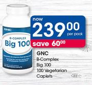 GNC B-Complex Big 100 100 Vegetarian Caplets-Per Pack