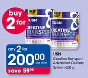 USN Creatine Transport Advanced Delivery System-2 x 650g