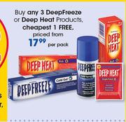 Deep Freeze Or Deep Heat Products-Per Pack