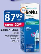 Bausch + Lomb Renu Multi Purpose Solution-300ml Each