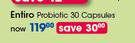 Entiro Probiotic 30 Capsules-Per Pack