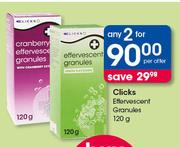 Clicks Effervescent Granules-120g Per Offer