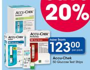 Accu Chek 50 Glucose Test Strips-Per Pack