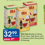 Sela Tea Bladder & Kidney,Blood Clean High Blood,Joint Or Diabetea 20 Teabags-Per Pack