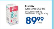 Oranix Oral Rinse-200ml Each