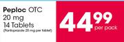 Peploc OTC 20 mg 14 Tablets-Per Pack