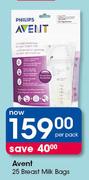 Avent 25 Breast Milk Bags-Per Pack