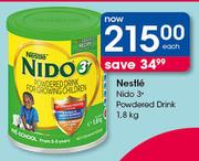 Nestle Nido 3+ Powdered Drink-1.8Kg Each