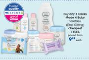 Clicks Made 4 Baby Toiletries-Each