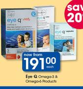 Eye Q Omega 3 & Omega 6 Products-Each
