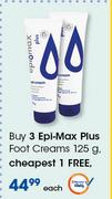 Epi Max Plus Foot Creams-125g Each