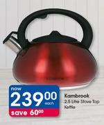 Kambrook 2.5Ltr Stove Top Kettle-Each