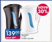 Pineware 1.7Ltr Cordless Jug Kettle-Each