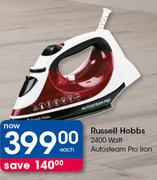 Russell Hobbs 2400 Watt Auto Steam Pro Iron-Each