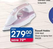 Russell Hobbs 2200 Watt Steam & Spray Iron RHI225-Each