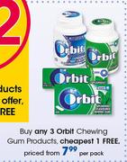 Orbit Chewing Gum Products-Per Pack