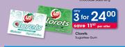 Clorets Sugar Free Gum-For 3
