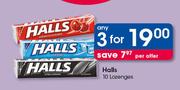 Halls 10 Lozenges-For 3