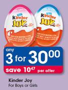 Kinder Joy For Boys Or Girls-For 3