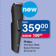Philips Stainless Steel Beard Trimmer BT1214/15-Each