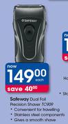 Safeway Dual Foil Precision Shaver TC909-Each