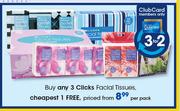 Clicks Facial Tissues-Per Pack