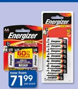 Energizer Max AA Batteries 8 Pack-Per Pack