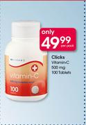 Clicks Vitamin C 500 mg 100 Tablets-Per Pack
