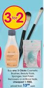Clicks Cosmetic Brushes, Beauty Tools, Sponges, Nail Polish Removers Or Artificial Nails-Each
