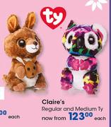 Clair's Regular And Medium TY-Each