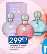 The Scent Of Sorbet Flora/Fruity Or Aqua EDP-100ml Each