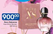 Paco Rabanne Pure XS For Women EDP-30ml Each