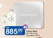 Calvin Klein EDT 100ml And Body Wash 100ml-Per Set