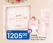Coach Floral EDP 50ml And Body Lotion 100ml-Per Set