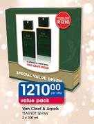 Van Cleef & Arpels TSAR EDT Sprays-2x100ml Per Offer