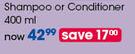 Garnier Ultimate Blends Shampoo Or Conditioner-400ml Each