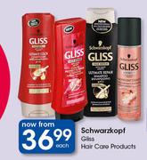 Schwarzkopf Gliss Hair Care Products-Each