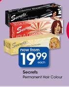 Secrets Permanant Hair Colour-Each
