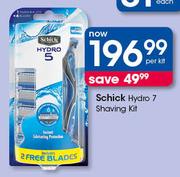 Schick Hydro 7 Shaving Kit-Per Kit