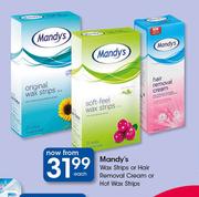 Mandy's Wax Strips Or Hair Removal Cream Or Hot Wax Strips-Each