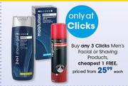 Clicks Men's Facial Or Shaving Products-Each