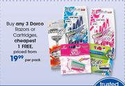 Dorco Razors Or Cartridges-Per Pack
