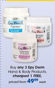 Epy Derm Hand & Body Products-Each