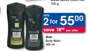 Axe Body Wash-2x400ml Per Offer