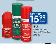 Brut Roll On 50ml Or Aerosol 120ml Or 200ml-Each