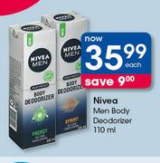 Nivea Men Body Deodorant-110ml Each